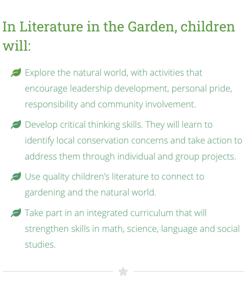 Literature in the Garden Information